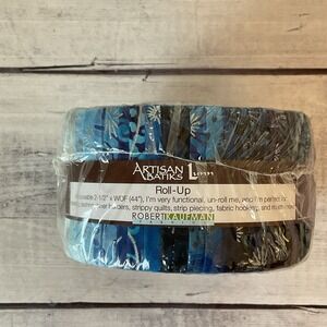 Robert Kaufman Artisan‎ Batiks Roll Up Noel Blue Purple 40 Pcs Quilting Fabric